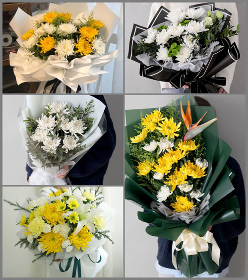 广东汕头市龙湖区新津街道白事花束代送